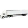 Manufacturer_SpecCast Box Trucks & Trailers<1/64 White International 8600 with Trailer with Single Rear Door