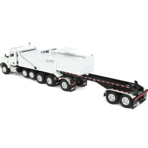 Manufacturer_DCP by First Gear Dump Trucks<1/64 White Kenworth T880 Rogue Dump w/ Rogue Transfer Dump Trailer, DCP by First Gear