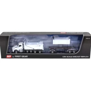 Manufacturer_DCP by First Gear Dump Trucks<1/64 White Kenworth T880 Rogue Dump w/ Rogue Transfer Dump Trailer, DCP by First Gear