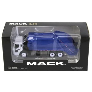Manufacturer_First Gear, Inc. Tow & Straight Trucks<1/87 White Mack LR with Blue McNeilus Meridian Rear Loader by First Gear