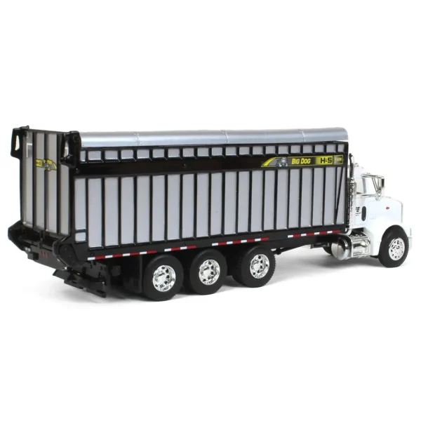 Manufacturer_SpecCast Agricultural Trucks<1/64 White Peterbilt 385 with H&S Big Dog 1226 Forage Box, Exclusive HFE Edition