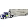 Manufacturer_DCP by First Gear Agricultural Trucks<1/64 White Western Star 4900 with Vintage Wilson Livestock Trailer, DCP by First Gear