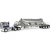 Manufacturer_DCP by First Gear Tanker Trucks<1/64 White-Freightliner Cabover w/ Tri-Axle Pneumatic Tanker, Gray & Blue, DCP by First Gear