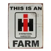 Outback Toys Branded Signs<12x16 IH This is an IH Farm Tin Sign