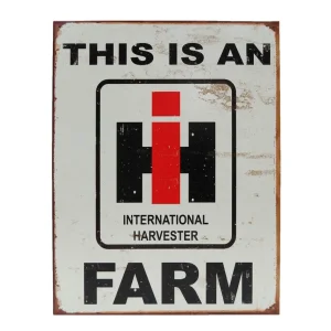 Outback Toys Branded Signs<12x16 IH This is an IH Farm Tin Sign