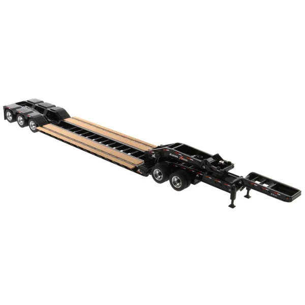 Manufacturer_Diecast Masters Lowboys & Flatbeds<1/50 XL 120 Low-Profile HDG Lowboy Trailer (Outrigger Style) with 2 Boosters and Jeep