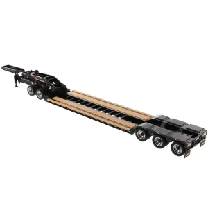 Manufacturer_Diecast Masters Lowboys & Flatbeds<1/50 XL 120 Low-Profile HDG Lowboy Trailer (Outrigger Style) with 2 Boosters and Jeep