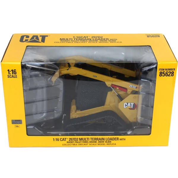 Manufacturer_ERTL Loaders<1/16 Yellow High Detail Caterpillar Tracked 297D2 Skid Steer Loader, ERTL Exclusive