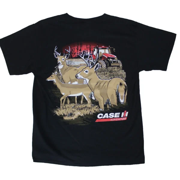 Outback Toys Case Ih & Ji Case<YOUTH Case IH Magnum in Field Black Short Sleeve T-shirt