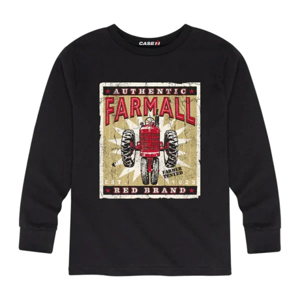 Outback Toys Ih Farmall<Youth Farmall Farmer Tested Long Sleeve Shirt