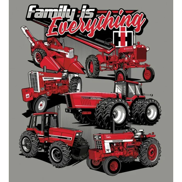 Outback Toys Ih Farmall<Youth IH Family is Everything Grey Hooded Sweatshirt
