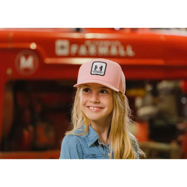 Outback Toys Ih Farmall<Youth IH Stitched Logo Solid Pink Hat