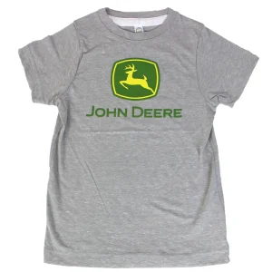 Outback Toys John Deere<Youth John Deere Logo Grey Short Sleeve T-Shirt