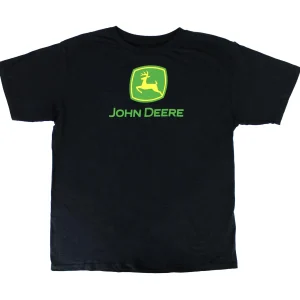 Outback Toys John Deere<Youth John Deere Trademark Logo Black Short Sleeve T-Shirt