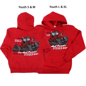 Outback Toys Case Ih & Ji Case<Youth Steiger 715 Quadtrac Hooded Sweatshirt