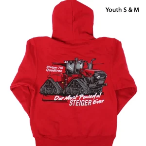 Outback Toys Case Ih & Ji Case<Youth Steiger 715 Quadtrac Hooded Sweatshirt