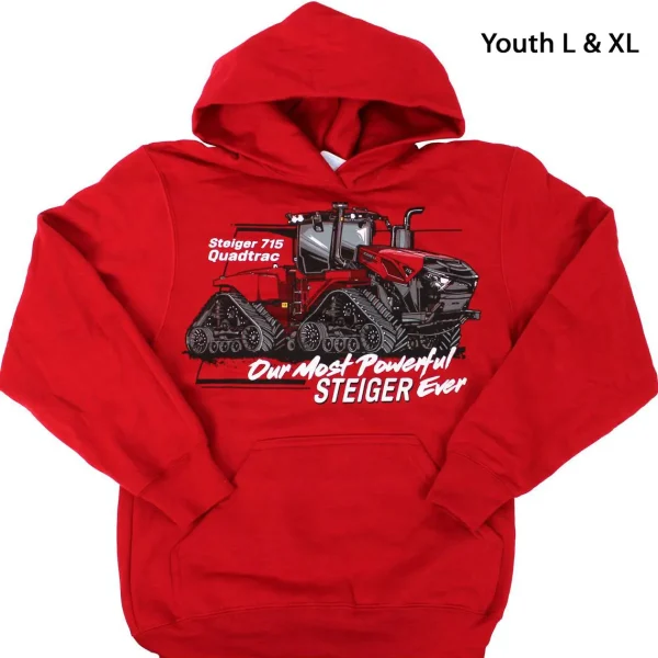 Outback Toys Case Ih & Ji Case<Youth Steiger 715 Quadtrac Hooded Sweatshirt